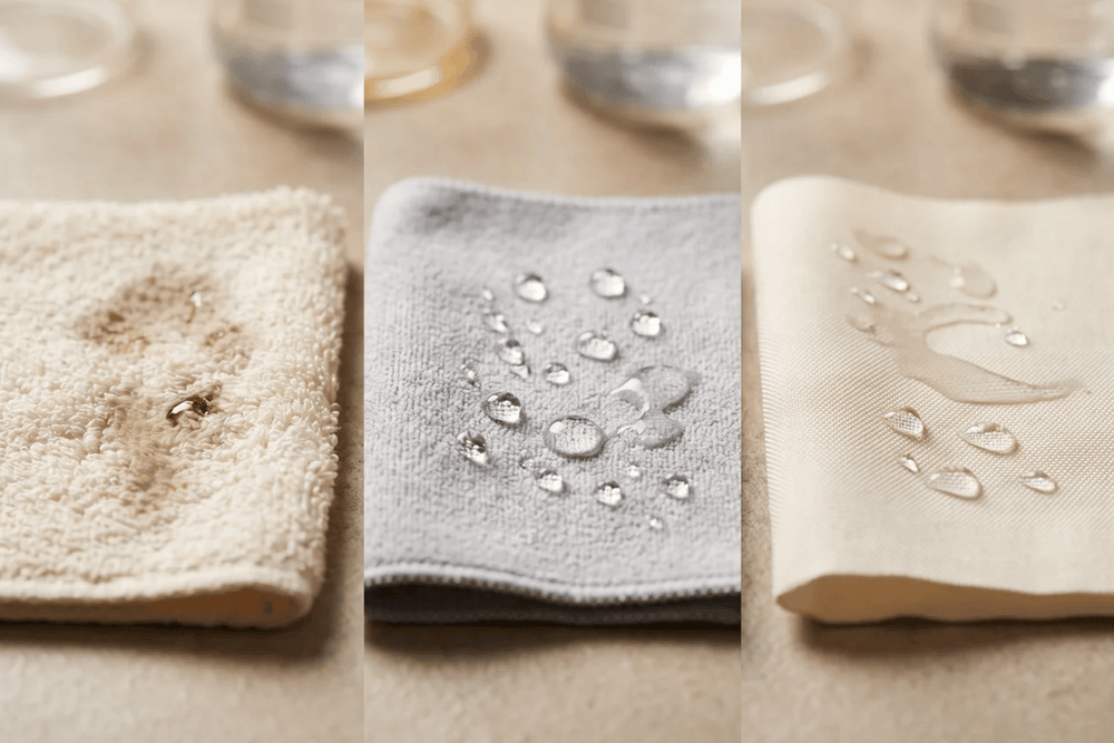 Cotton vs Polyester vs Nylon: How Towel Fibers Interact With Water