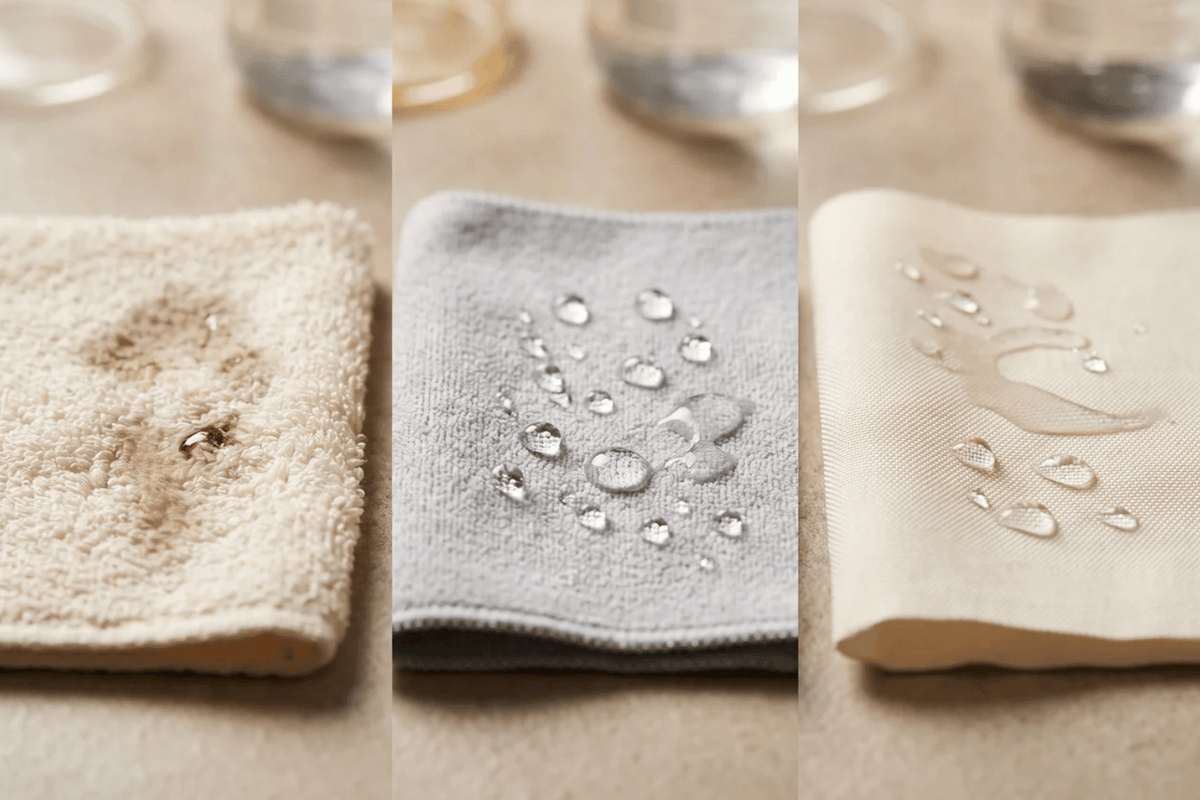 Cotton vs Polyester vs Nylon: How Towel Fibers Interact With Water