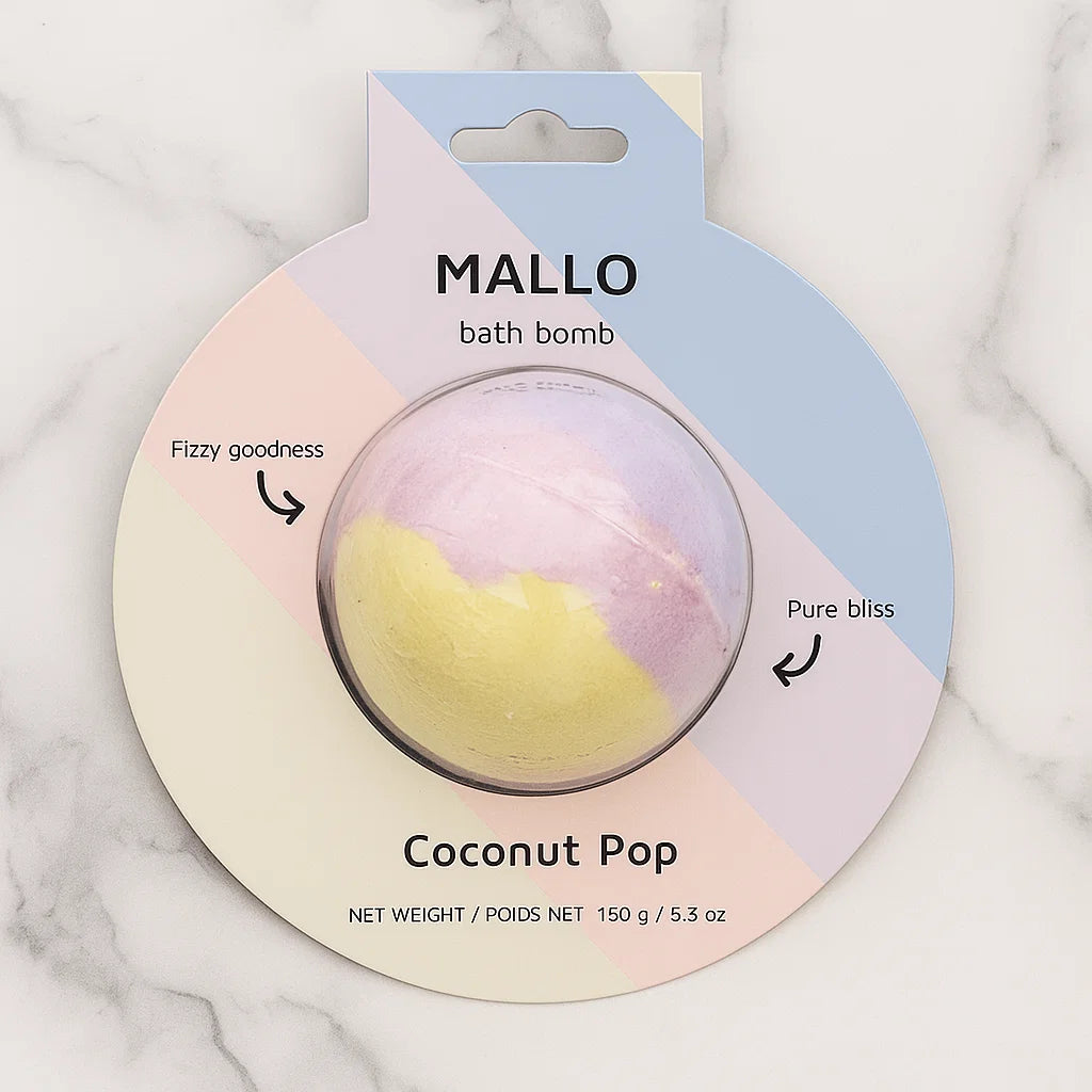 Mallo Bath Bomb - Coconut Pop